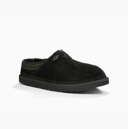 UGG Neuman Black Slippers for Men (GMNZ53086)